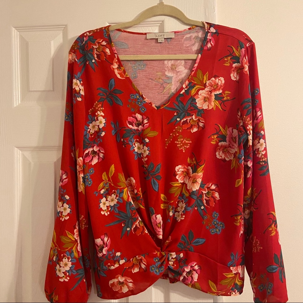 LOFT Floral blouse